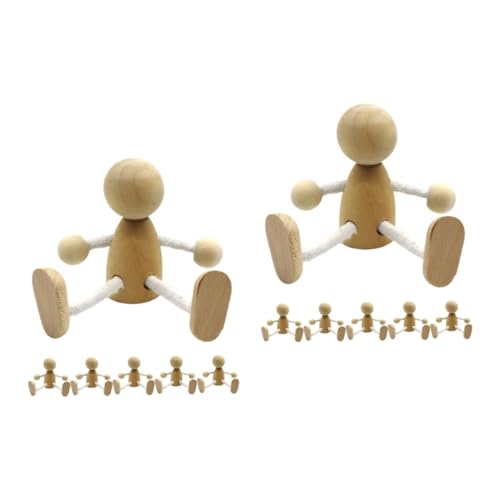 HOMSFOU 2 Sätze Teiliges Holzpuppen Zum Basteln Diy Holzfiguren Blanko Puppen Für Dekoration Bewegliche Figuren Für Tischgestaltung 6 Stücke * 2 HOMSFOU 2 Sätze Teiliges Holzpuppen Zum Basteln Diy Holzfiguren Blanko Puppen Für Dekoration Bewegliche Figuren Für Tischgestaltung 6 Stücke * 2 von HOMSFOU
