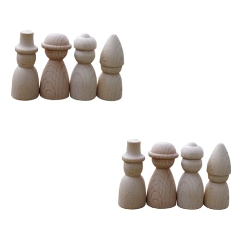 HOMSFOU 2 Sätze Teiliges Holzpuppen Zum Basteln Unfertige Holzfiguren Zum Malen Diy Für Kinderzimmer Kreative Holzdeko Für Verschiedene Anlässe 4 Stück * 2 HOMSFOU 2 Sätze Teiliges Holzpuppen Zum Basteln Unfertige Holzfiguren Zum Malen Diy Für Kinderzimmer Kreative Holzdeko Für Verschiedene Anlässe 4 Stück * 2 von HOMSFOU