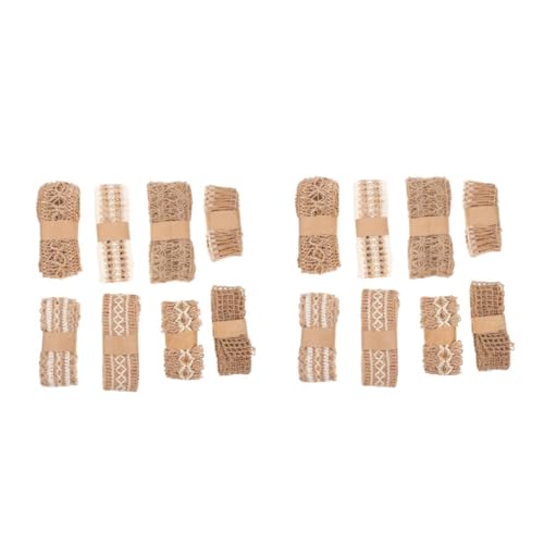 HOMSFOU 2 Sätze Teiliges Kreative Webbänder Jute Für Kleidung Schuhe Und Hüte Vielseitige Diy Bastelmaterialien Zur Dekoration Und Verpackung 8 Stück * 2 HOMSFOU 2 Sätze Teiliges Kreative Webbänder Jute Für Kleidung Schuhe Und Hüte Vielseitige Diy Bastelmaterialien Zur Dekoration Und Verpackung 8 Stück * 2 von HOMSFOU