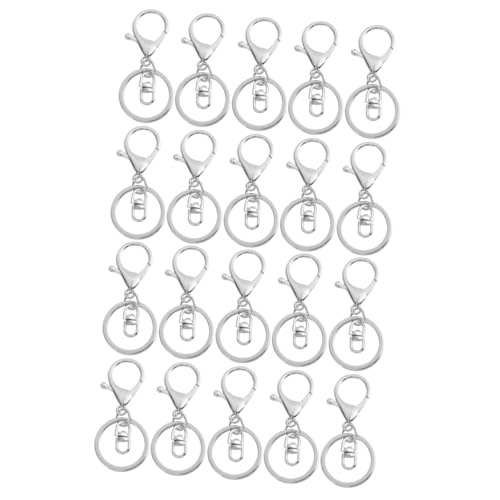 HOMSFOU 2 Sätze Teiliges Lobster Karabiner Schlüsselanhänger Drehbare Kettenverschlüsse Für Diy Schlüsselringe Taschenanhänger Und Schmuckherstellung Langlebig Und Leicht 10 Stück * 2 von HOMSFOU