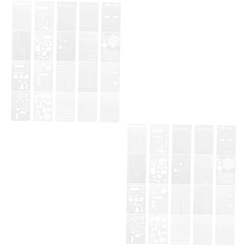 HOMSFOU 2 Sätze Teiliges Malvorlagen Kreative Diy Painting Stencils Wiederverwendbare Journal Schablonen Für Scrapbooking Bastelprojekte Wanddekoration Geeignet Für Erwachsene 20 Stück * 2 HOMSFOU 2 Sätze Teiliges Malvorlagen Kreative Diy Painting Stencils Wiederverwendbare Journal Schablonen Für Scrapbooking Bastelprojekte Wanddekoration Geeignet Für Erwachsene 20 Stück * 2 von HOMSFOU