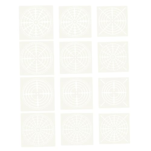 HOMSFOU 2 Sätze Teiliges Mandala Schablonen Set Malvorlagen Für Diy Projekte Vielseitige Zeichenschablonen Für Wandgestaltung Und Kunsthandwerk 12 Stücke * 2 von HOMSFOU