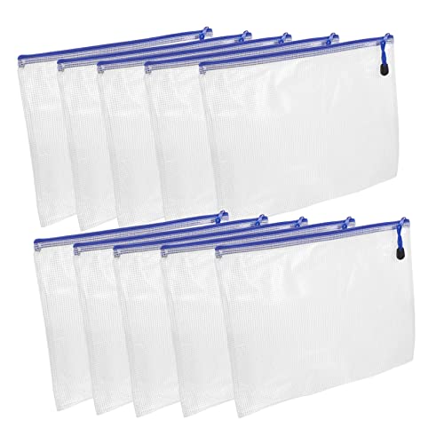 HOMSFOU 2 Sätze Teiliges Mesh Reißverschluss Tasche Aus Transparentem Großer Stauraum Dokumenten Organizer Für Schüler Robuster Sichtbarer Datei Und Stiftebeutel Mit Sicherem 10 Stück * 2 HOMSFOU 2 Sätze Teiliges Mesh Reißverschluss Tasche Aus Transparentem Großer Stauraum Dokumenten Organizer Für Schüler Robuster Sichtbarer Datei Und Stiftebeutel Mit Sicherem 10 Stück * 2 von HOMSFOU