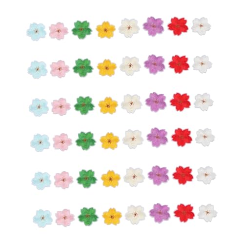 HOMSFOU 2 Sätze Teiliges Mit Gestickten Blumen Patches Für Kleidung Und Bastelprojekte Aufbügelbare Dekorative Stoffaufnäher Für Jeans Taschen Und Hüte Einfach Anzuwenden 24 Stück * 2 von HOMSFOU