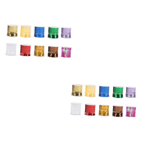 HOMSFOU 2 Sätze Teiliges Pailletten Für Diy Handwerk Vielseitig Einsetzbar Für Kleidung Schmuck Und Dekoration Bastelprojekte Und Partys 10 Stück * 2 von HOMSFOU