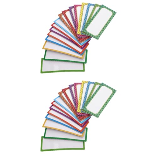 HOMSFOU 2 Sätze Teiliges Set Magnetische Namensschilder Farben Wiederverwendbare Etiketten Für Schule Klassenzimmer Und Whiteboard Für Organisation Und Beschriftung 16 Stück * 2 von HOMSFOU