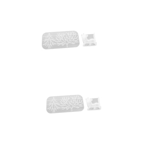 HOMSFOU 2 Sätze Teiliges Silikon Diy Gießform Für Schmuckdisplay Antler Tree Design Wiederverwendbare Bastelwerkzeuge Für Dekorationen Und 2 Stück * 2 von HOMSFOU