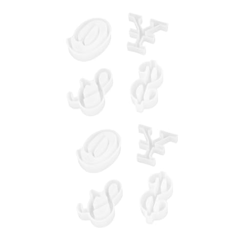 HOMSFOU 2 Sätze Teiliges Silikon Epoxidharz Gießform Für Diy Schmuckherstellung Flexible Sichere Und Haltbare Formen Für Kreative Symboldekorationen 4 Stück * 2 HOMSFOU 2 Sätze Teiliges Silikon Epoxidharz Gießform Für Diy Schmuckherstellung Flexible Sichere Und Haltbare Formen Für Kreative Symboldekorationen 4 Stück * 2 von HOMSFOU