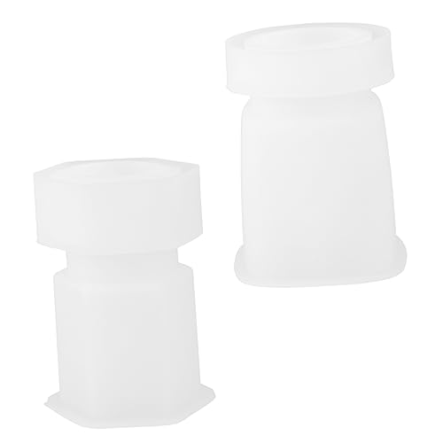 HOMSFOU 2 Sätze Teiliges Silikonformen für Aufbewahrungsgläser mit Deckel DIY Craft Gießformen für Kreative Projekte für Resin Handarbeiten und von HOMSFOU