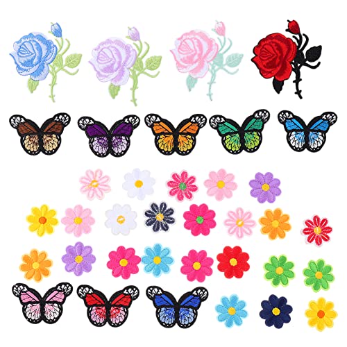 HOMSFOU 2 Sätze Teiliges Stickerei Patches Für Kleidung Selbstklebende Aufnäher Zur Dekoration Und Reparatur Von Textilien Für Diy Projekte 36 Stück * 2 HOMSFOU 2 Sätze Teiliges Stickerei Patches Für Kleidung Selbstklebende Aufnäher Zur Dekoration Und Reparatur Von Textilien Für Diy Projekte 36 Stück * 2 von HOMSFOU