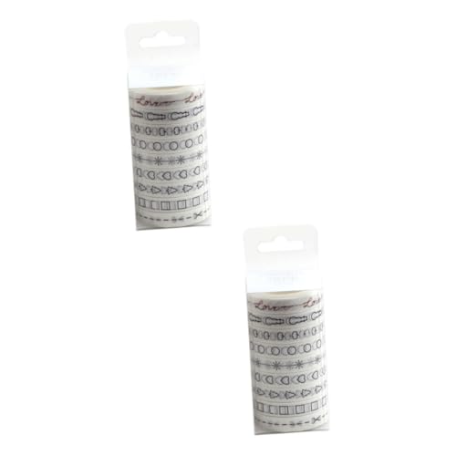 HOMSFOU 2 Sätze Teiliges Washi Tape Diy Dekoratives Klebeband Für Scrapbook Journal Und Planer Einfach Abziehbar Hinterlässt Rückstände Vielseitig Einsetzbar 9 Stück * 2 von HOMSFOU