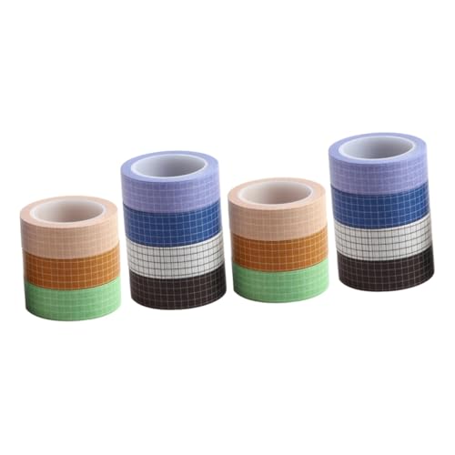 HOMSFOU 2 Sätze Teiliges Washi Tape Im Grid Design Repositionierbares Klebeband Für Scrapbooking Tagebuch Und Verpackung Bunte Diy Dekoration 7 Stück * 2 von HOMSFOU