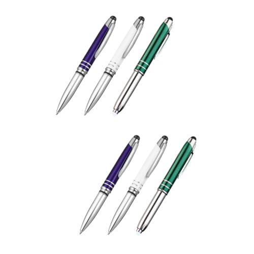 HOMSFOU 2 Sätze Touch-screen Schwarzer Stiftstift Eingabestifte Für Berührungsbildschirme Taktil Stift Mit Licht Taschenlampenstift Kugelschreiber Metall 3 Stücke * 2 HOMSFOU 2 Sätze Touch-screen Schwarzer Stiftstift Eingabestifte Für Berührungsbildschirme Taktil Stift Mit Licht Taschenlampenstift Kugelschreiber Metall 3 Stücke * 2 von HOMSFOU