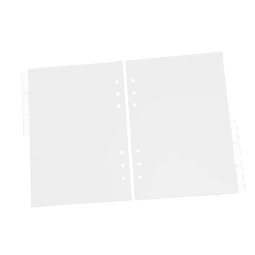 HOMSFOU 2 Sätze Translucente Trennblätter für Ringordner Nachfüllpapier mit Löchern für Notizen Präsentationen und Planung Langlebig und Praktisch HOMSFOU 2 Sätze Translucente Trennblätter für Ringordner Nachfüllpapier mit Löchern für Notizen Präsentationen und Planung Langlebig und Praktisch von HOMSFOU