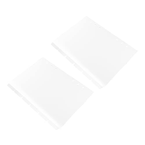 HOMSFOU 2 Sätze Transluzente Trennblätter im Praktische Index Divider für Ringordner für Notizbücher Planer und Lernunterlagen Wasserfest und Langlebig von HOMSFOU