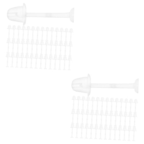 HOMSFOU 2 Sätze Transparente Ohrstecker Mit Ohrstecker Rückseiten Diy Ohrschmuck Zubehör Für Schmuckherstellung Und Handarbeit Sicher Und Langlebig Passend Für Ohrringe 300 Stück * 2 von HOMSFOU