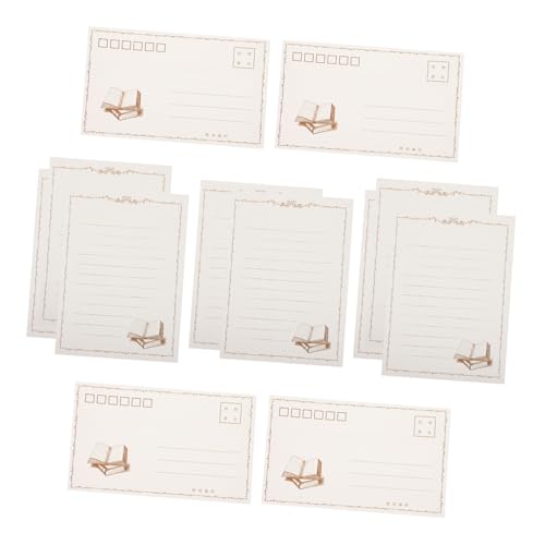 HOMSFOU 2 Sätze Umschlagpapier Pergament dekorativ suchen alt Party retro Schreibpapier zum Schreiben von Briefen Schreibwaren Briefpapier Papier für Einladung Weiß von HOMSFOU