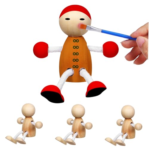 HOMSFOU 2 Sätze Unbemalte Holzfiguren Diy Holzpuppen Für Basteln Unvollendete Holzspielzeuge Für Regale Und Pädagogisches 4 Stück * 2 HOMSFOU 2 Sätze Unbemalte Holzfiguren Diy Holzpuppen Für Basteln Unvollendete Holzspielzeuge Für Regale Und Pädagogisches 4 Stück * 2 von HOMSFOU