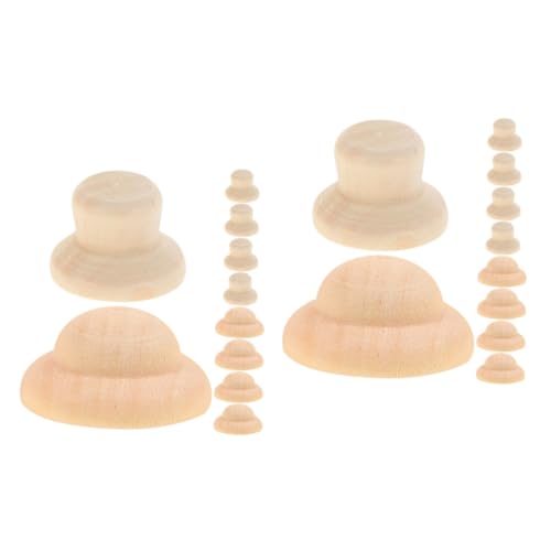 HOMSFOU 2 Sätze Unbemalter Puppenhut Aus Holz Diy -handwerkshüte Miniatur-puppenhüte Puppenhut-ornament Aus Holz Diy Holzhut Basteln Diy Holzpuppenhut Beige 40 Stück * 2 HOMSFOU 2 Sätze Unbemalter Puppenhut Aus Holz Diy -handwerkshüte Miniatur-puppenhüte Puppenhut-ornament Aus Holz Diy Holzhut Basteln Diy Holzpuppenhut Beige 40 Stück * 2 von HOMSFOU