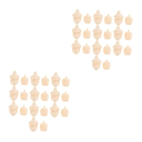 HOMSFOU 2 Sätze Unvollendete Eichelfigur Kratzen Hängend Dekoration Fälschung Mini Form Unfertige Eichel Aus Holz Diy-holzornament-set Leere Holzfigur Beige 20 Stück * 2 HOMSFOU 2 Sätze Unvollendete Eichelfigur Kratzen Hängend Dekoration Fälschung Mini Form Unfertige Eichel Aus Holz Diy-holzornament-set Leere Holzfigur Beige 20 Stück * 2 von HOMSFOU