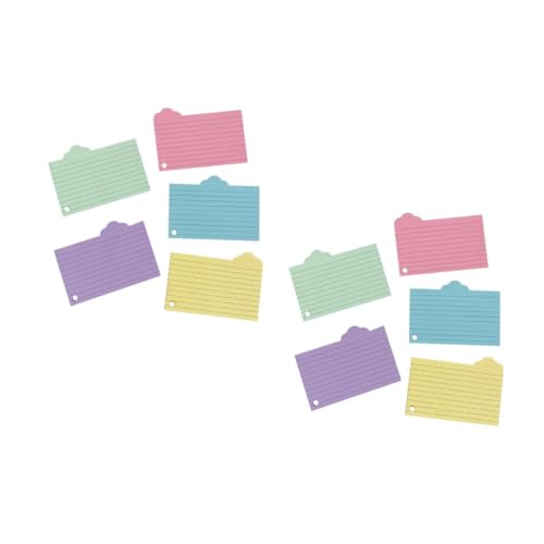 HOMSFOU 2 Sätze Vokabelheft Aus Notizpapier Flashcard Lehrreich Registerkarten Wolke Klebrig Mit Rosa Karteikarten Zum Lernen Wortkarten Lernkarten Grundlagen Des Studiums 125 Blätter * 2 von HOMSFOU