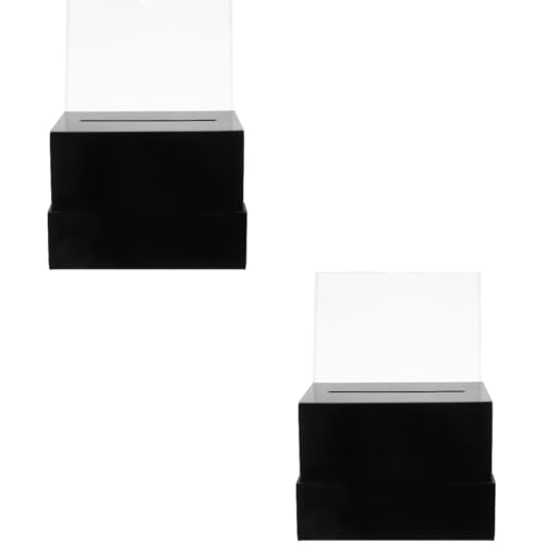 HOMSFOU 2 Sätze Wahlurne Schlüssel Hochzeit Pr Abstimmung für im Freien Wohltätigkeit Angebot Anregung abschließbar Spendenaktion Spendenboxen Vorschlagsboxen Acryl Schwarz HOMSFOU 2 Sätze Wahlurne Schlüssel Hochzeit Pr Abstimmung für im Freien Wohltätigkeit Angebot Anregung abschließbar Spendenaktion Spendenboxen Vorschlagsboxen Acryl Schwarz von HOMSFOU