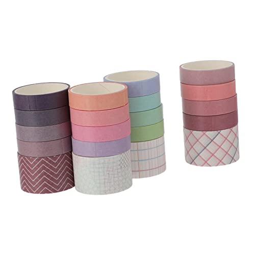 HOMSFOU 2 Sätze Washi Tape Dekorative Klebebänder Süßem Traum und Pastellfarben Multifunktionales DIY Papierband für Scrapbooking Planer Verpackungen Handbücher von HOMSFOU