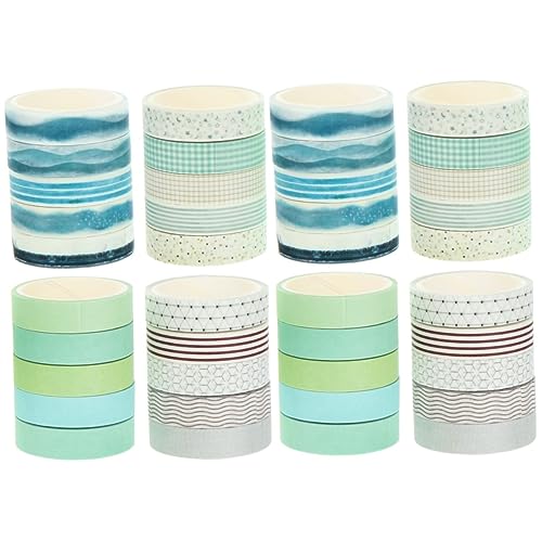 HOMSFOU 2 Sätze Washi Tape Dekoratives Klebeband Für Scrapbooking Diy Und Journaling Designs Pro Für Handbücher Notizbücher Und Geschenkverpackung 20 Rollen * 2 von HOMSFOU