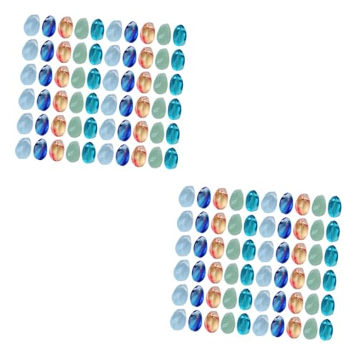 HOMSFOU 2 Sätze Wasserfall Perlen Diy Glasperlen Für Schmuckherstellung Bunte Spacer Perlen Für Armbänder Und Bastelmaterialien Für Kreative Projekte 100 Stück * 2 von HOMSFOU