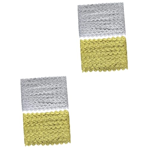 HOMSFOU 2 Sätze Wellige Spitze Basteln Geflochtene Verkleidung Zum Nähen Hochzeit Trimmen Flechten Polsterverkleidung Zopfbesatz Zopfband Zum Nähen Vorhangausstattung Links 2 Rollen * 2 HOMSFOU 2 Sätze Wellige Spitze Basteln Geflochtene Verkleidung Zum Nähen Hochzeit Trimmen Flechten Polsterverkleidung Zopfbesatz Zopfband Zum Nähen Vorhangausstattung Links 2 Rollen * 2 von HOMSFOU