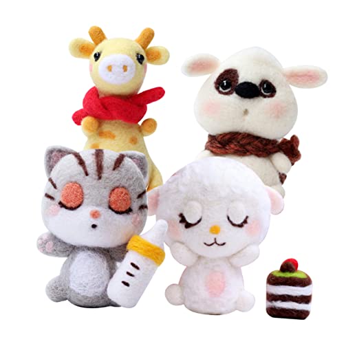 HOMSFOU 2 Sätze Wollfilz Nadeln Kit für Anfänger und Erwachsene Diy Tierfiguren Bastelset Kompakte und Praktische Materialien für Kreative Projekte HOMSFOU 2 Sätze Wollfilz Nadeln Kit für Anfänger und Erwachsene Diy Tierfiguren Bastelset Kompakte und Praktische Materialien für Kreative Projekte von HOMSFOU