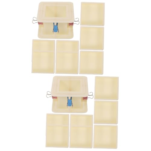 HOMSFOU 2 Sets Seifenformenherstellung Für Badesets Silikonform Verstellbar DIY Zubehör Kerzenform Rahmenform Gehäuse DIY Form Harzformen Gehäuse Kunststoff von HOMSFOU