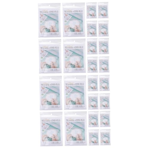 HOMSFOU 2 Sets Transferpapier Wasserlösliche Folie Stickfolie Sulky Waschbar Zum Auflösen Transparentes Handarbeitsnetz Zum Abreißen Quilten Abnehmbarer Stabilisator Nähen von HOMSFOU