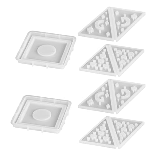 HOMSFOU 2 Sets -kerzenhalter-silikonform, Harz-epoxid-gussformen Für Die Diy-kerzenherstellung, Harzkunsthandwerk, Heimdekorative Ornamente von HOMSFOU