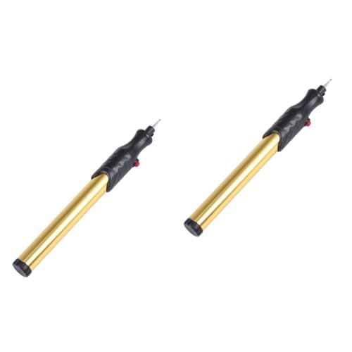 HOMSFOU 2 Stck. Mini Gravur und Poliermaschine Tragbarer Elektrischer Gravierstift für DIY Projekte für Glasgravuren ohne Batterie von HOMSFOU