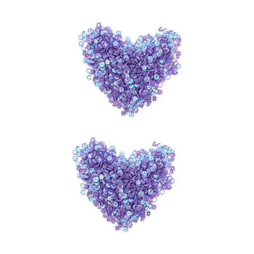 HOMSFOU 2 Stück 1 Dekorationsmaterialien Mit Pailletten Farbig Runden Pailletten-bastelarbeiten Schillernder Glitzer Bunte Große Pailletten Handwerk Pailletten Hotfix Nähen Violet Acryl HOMSFOU 2 Stück 1 Dekorationsmaterialien Mit Pailletten Farbig Runden Pailletten-bastelarbeiten Schillernder Glitzer Bunte Große Pailletten Handwerk Pailletten Hotfix Nähen Violet Acryl von HOMSFOU