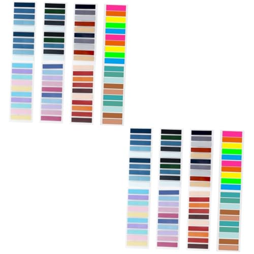 HOMSFOU 2 Stück 8 transparente Haftnotiz klebrige Indexregisterkarten klein Markierungen Anmerkung lesezeichen tragbare Buchregisterkarten Buchzubehör das Haustier Colorful HOMSFOU 2 Stück 8 transparente Haftnotiz klebrige Indexregisterkarten klein Markierungen Anmerkung lesezeichen tragbare Buchregisterkarten Buchzubehör das Haustier Colorful von HOMSFOU