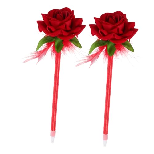 HOMSFOU 2 Stück Blumen Kugelschreiber mit Rosendesign Simulierte Blumenstifte für Bürobedarf und Kreative Schreibarbeiten für Lehrer und Partys Großes HOMSFOU 2 Stück Blumen Kugelschreiber mit Rosendesign Simulierte Blumenstifte für Bürobedarf und Kreative Schreibarbeiten für Lehrer und Partys Großes von HOMSFOU