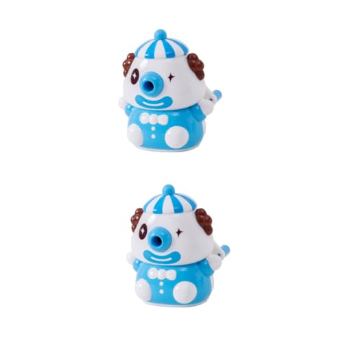 HOMSFOU 2 Stück Buntes Clown Design Bleistiftanspitzer Handbetrieben für Schüler und Praktische Schulstationery für Büro und Zuhause Zufällige Farbe Zufällige Farbe von HOMSFOU