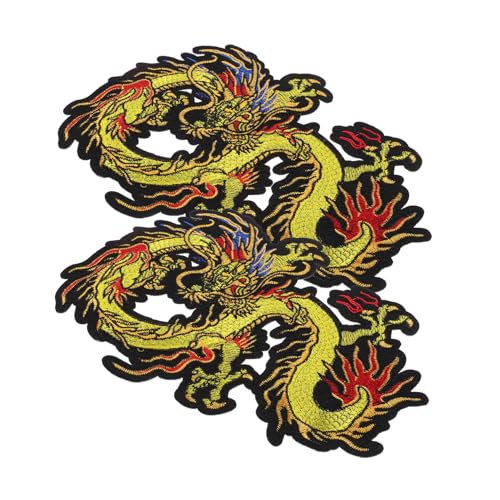 HOMSFOU 2 Stück Chinesischer Gestickte Aufnäher Bügel und Nähpatches für Kleidung Taschen und Diy Projekte Applikationen zur Dekoration und Reparatur von Jeans und Accessoires von HOMSFOU