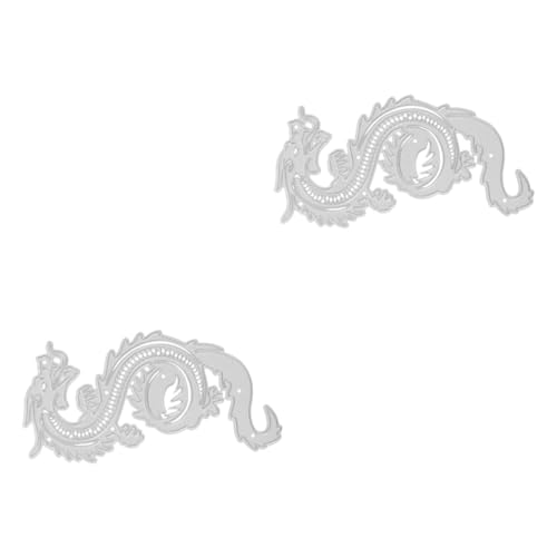 HOMSFOU 2 Stück DIY Drachen Stanzform Metall Hochwertige Schablone für Kartenherstellung Basteln Dekoration Robuste Schneidform Kohlenstoffreichem für Projekte und Scrapbooking HOMSFOU 2 Stück DIY Drachen Stanzform Metall Hochwertige Schablone für Kartenherstellung Basteln Dekoration Robuste Schneidform Kohlenstoffreichem für Projekte und Scrapbooking von HOMSFOU
