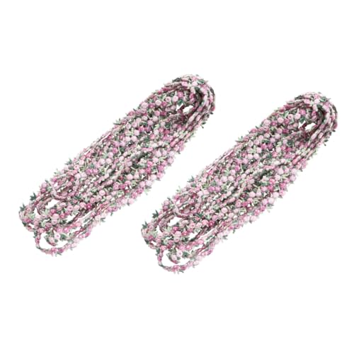 HOMSFOU 2 Stück Diy Blumenrand Haarklammern Farbenfrohes Spitzenband für Bekleidungsaccessoires für Haar und Bastelprojekte Breit pro Vielseitig von HOMSFOU
