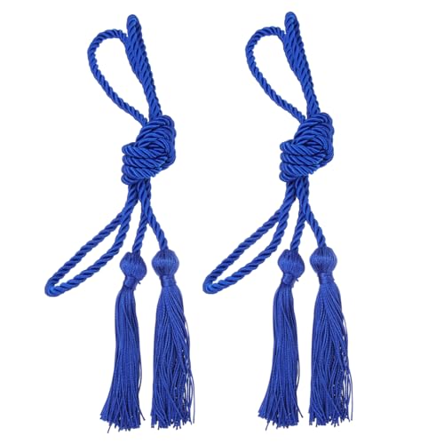 HOMSFOU 2 Stück Doktorhut Quaste Abschluss Kabel Quasten Schule geflochtene Ehrenschnüre mit Quaste geflochtene Ehrenkordel grad quaste ehre schnüre Polyester Blue HOMSFOU 2 Stück Doktorhut Quaste Abschluss Kabel Quasten Schule geflochtene Ehrenschnüre mit Quaste geflochtene Ehrenkordel grad quaste ehre schnüre Polyester Blue von HOMSFOU
