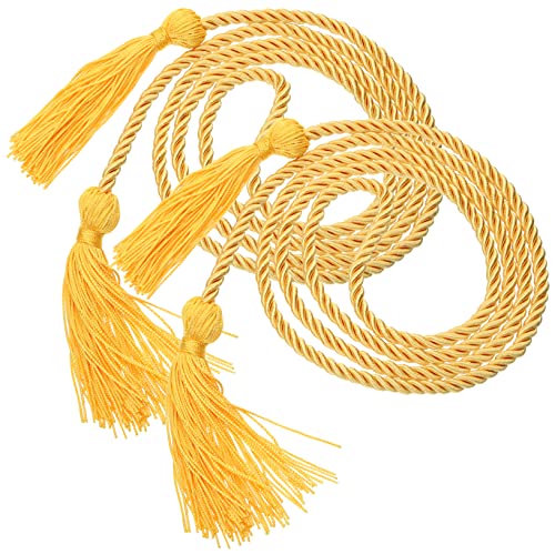 HOMSFOU 2 Stück Doktorhut Quaste goldene Ehrenschnüre Ehrenkabel mit Quasten blaue Ehrenkordel Abschlusskordel mit Quaste geflochtene Ehrenkordel mit Quasten Polyester HOMSFOU 2 Stück Doktorhut Quaste goldene Ehrenschnüre Ehrenkabel mit Quasten blaue Ehrenkordel Abschlusskordel mit Quaste geflochtene Ehrenkordel mit Quasten Polyester von HOMSFOU
