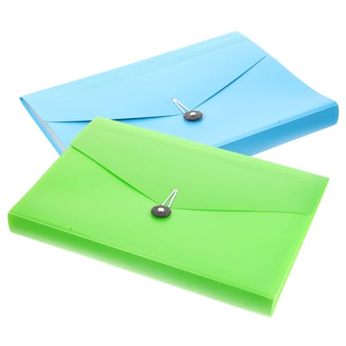 HOMSFOU 2 Stück Dokumentenmappe mit Fächern Farblich Sortiert Grün und Blau Erweiterbarer Aktenordner aus Strapazierfähigem Material für Büro Schule und Zuhause HOMSFOU 2 Stück Dokumentenmappe mit Fächern Farblich Sortiert Grün und Blau Erweiterbarer Aktenordner aus Strapazierfähigem Material für Büro Schule und Zuhause von HOMSFOU