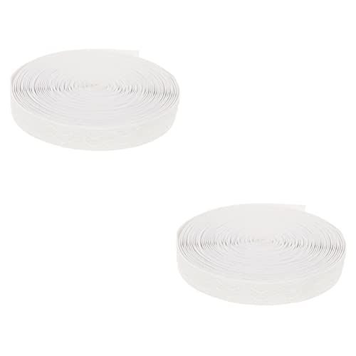 HOMSFOU 2 Stück Einstellbares Gummiband Elastischem Material Breit Rutschfeste Strickoberfläche für Diy Projekte Bekleidungsaccessoires und Hosen Yards Langlebig und Sicher für von HOMSFOU