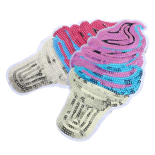 HOMSFOU 2 Stück Eiskegelstoffaufkleber Cool Paillette Flecken Mini funkeln Flicken zur Reparatur von Kleidung dekorative Kleidungsstücke Patches für Rucksäcke DIY Patches für Kleidung HOMSFOU 2 Stück Eiskegelstoffaufkleber Cool Paillette Flecken Mini funkeln Flicken zur Reparatur von Kleidung dekorative Kleidungsstücke Patches für Rucksäcke DIY Patches für Kleidung von HOMSFOU