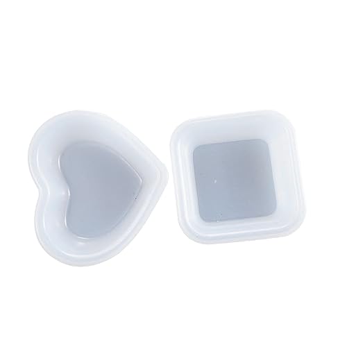 HOMSFOU 2 Stück Epoxidharz Form Basteltablett Form Schlüssel Schmuckschale Form Für Tonherstellung Backen Quadratische Nummernschild Form Kristall Tropfform DIY Silikonform von HOMSFOU