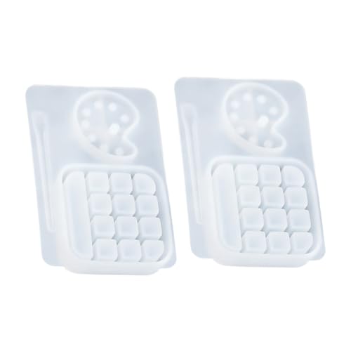 HOMSFOU 2 Stück Formen für Epoxidharz Diy Farbpalette Gießform und Leicht zu Entformen für Bastelprojekte Wasserfestes Design HOMSFOU 2 Stück Formen für Epoxidharz Diy Farbpalette Gießform und Leicht zu Entformen für Bastelprojekte Wasserfestes Design von HOMSFOU