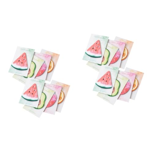 HOMSFOU 2 Stück Fruchtförmige Haftnotizen pro Buch Selbstklebend für Erinnerungen und Notizen Praktische Notizblöcke Wassermelone Avocado HOMSFOU 2 Stück Fruchtförmige Haftnotizen pro Buch Selbstklebend für Erinnerungen und Notizen Praktische Notizblöcke Wassermelone Avocado von HOMSFOU